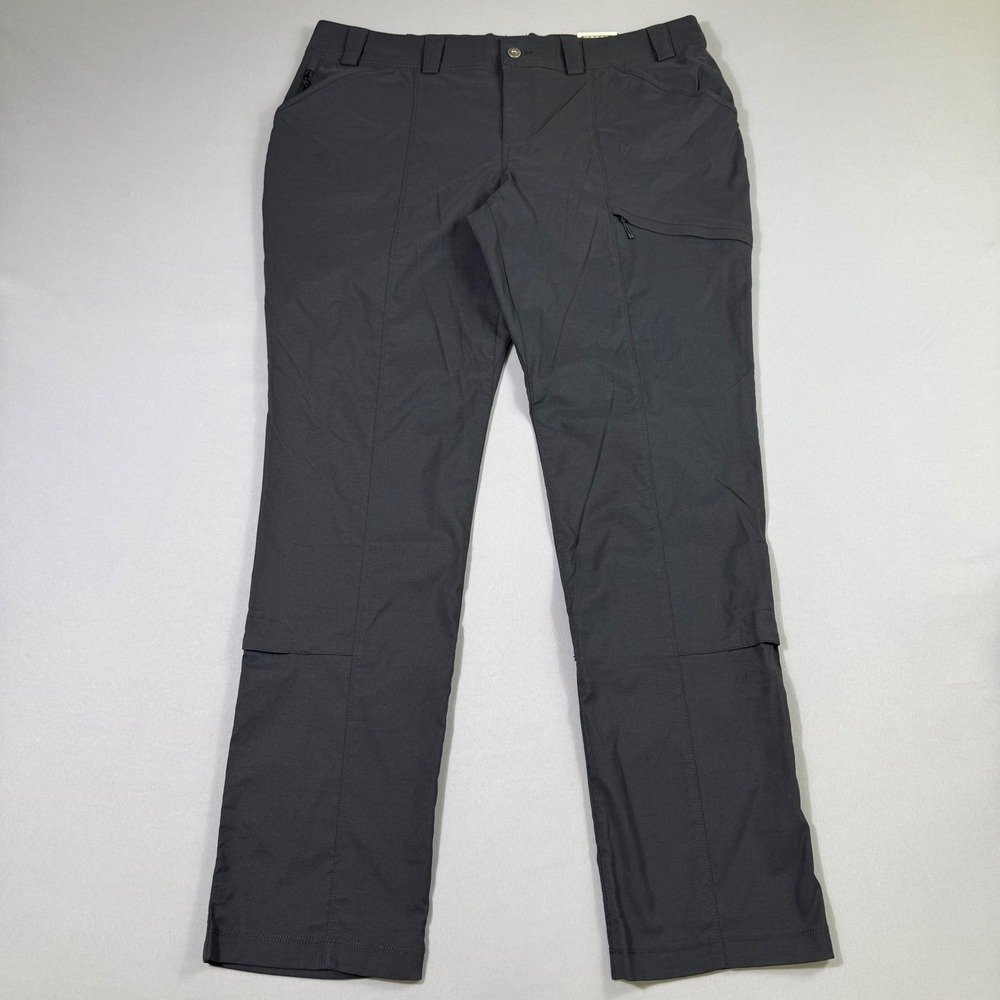 Duluth Trading Co Dry on the Fly Pants Womens 18x33 Black Slim Leg Hiking NWT‎